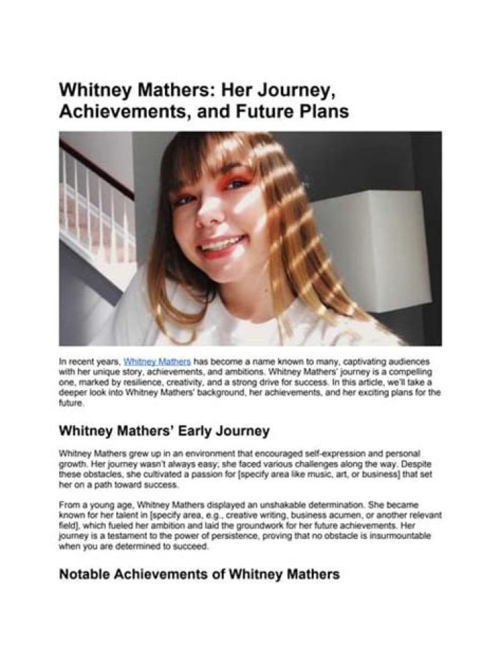 Uncovering Her Journey, Achievements, And Future